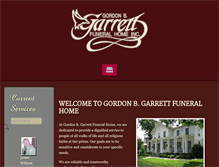 Tablet Screenshot of garrettfuneralhomeinc.com